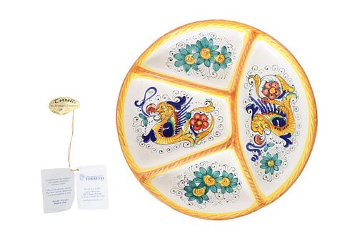 Hand-Painted Italian Deruta Plate