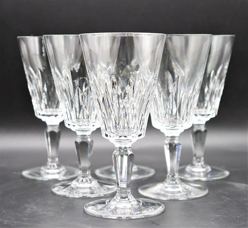 Set of (6) Baccarat Crystal Wine Glasses