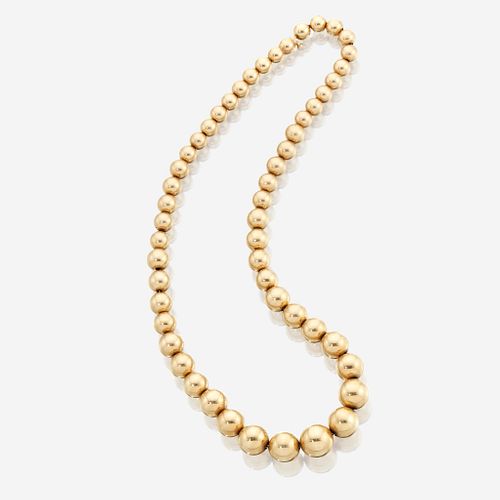 A fourteen karat gold necklace, Tiffany & Co.