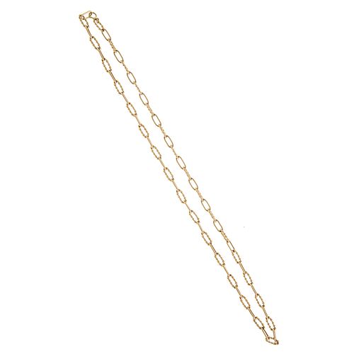 A 14K Twisted & Smooth Link Chain