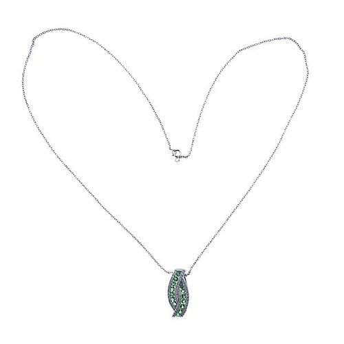Kallati Gold Diamond Peridot Pendant Necklace