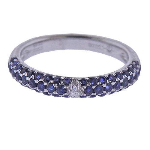 14k Gold Sapphire Band Ring