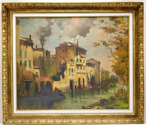 Impressionist Venetian Townscape Painting