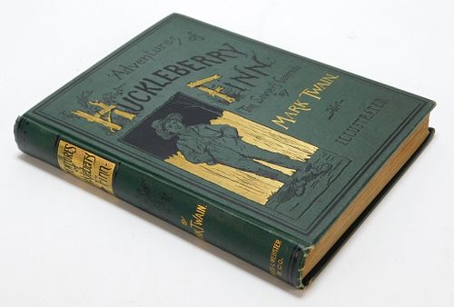 Mark Twain Huckleberry Finn 1885 1st Edition Book