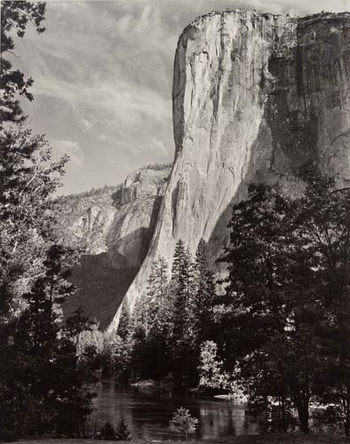 Ansel Adams
(American, 1902-1984)
A pair of Special Edition photographs printed by Alan Ross (Moon and Half Dome, Yosemite National Park, California, 