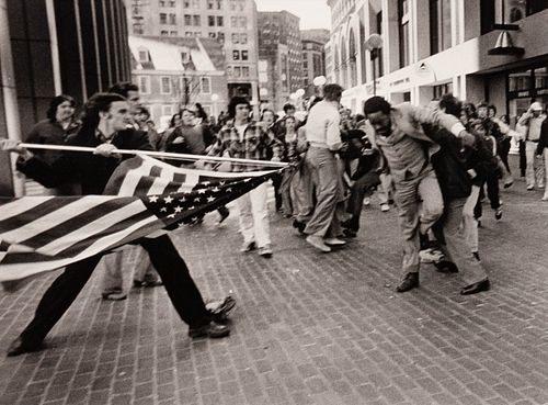 Stanley J. Forman
(American, b. 1945)
The Soiling of Old Glory, Boston, MA, 1976