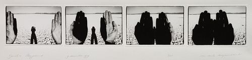 Michel Szulc Krzyzanowski
(Dutch, b. 1949)
Devil's Playground (hands with figure), 1979