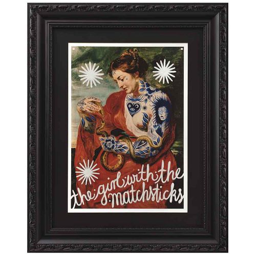 LAURA YAHNA THE GIRL WITH THE MATCHSTICKS, Hygeia, Unsigned, Giclée on acid free paper without print number, 32.2 x 25.9" (82 x 66 cm)