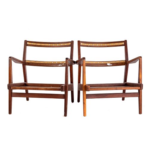 A Pair of Jens Risom Design Lounge Chairs