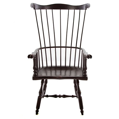 Federal Style Comb Back Windsor Arm Chair