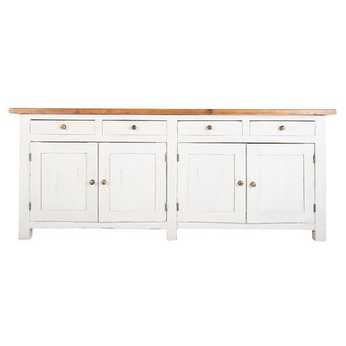 Contemporary Painted Wood Credenza