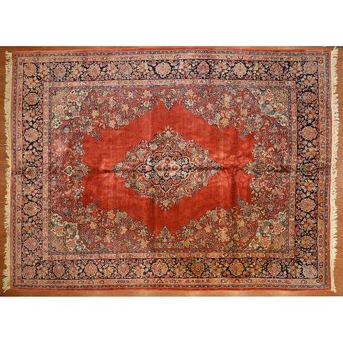 Semi-antique Sarouk Carpet, Persia, 10.4 x 14.2