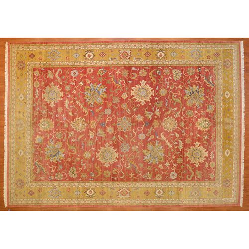 Indo Agra Carpet, India, 10 x 14.1