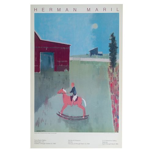 Herman Maril. "Riding Free," offset lithograph