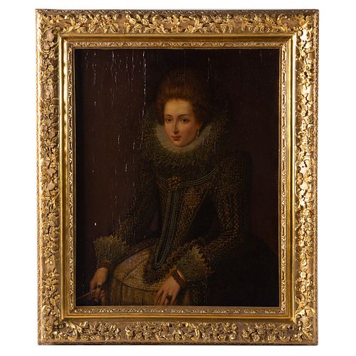 Artist Unknown, 19th c. Queen Elizabeth I, oil