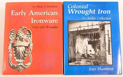 (2 vols) Signed Books on American Ironware
