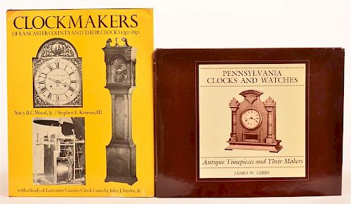 (2 vols) Books on Pennsylvania Clocks