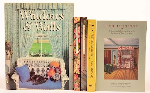 (5 vols) Books on Historic Interior Fabric Design