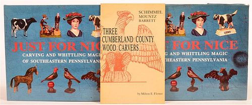 (3 vols) Books on Folk Art Carving