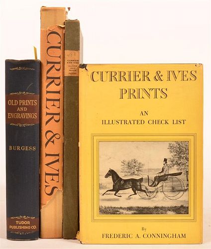 (4 vols) Books on Currier & Ives Prints