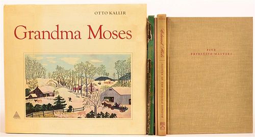 (5 vols) Primitive Artists Incl Grandma Moses