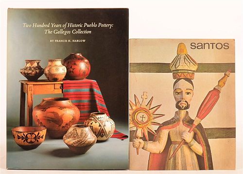 (2 vols) Pueblo Pottery & New Mexico Folk Art