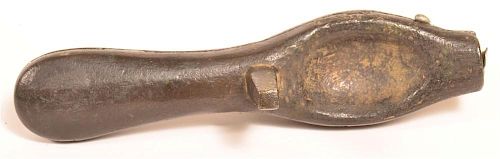 Brass Two Part Pewter Table Spoon Mold.