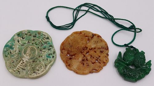 Grouping of Carved Pendants.