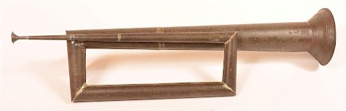 19th Century Tinsmith Made Bugle.