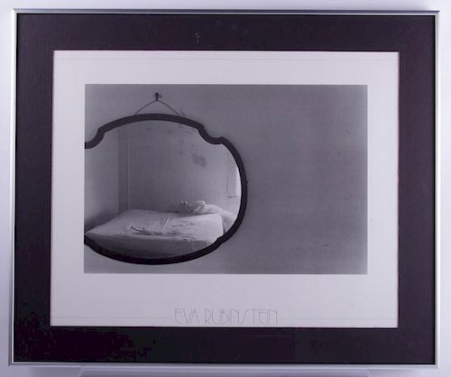 Eva Rubinstein "Bed In Mirror" Framed Print