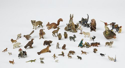 Lot of Austrian Cold Painted Bronze Animals