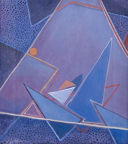 A. Kagan, "Composition", Oil On Canvas