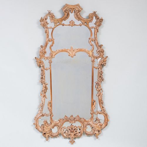 Pair of George III Style Giltwood Mirrors