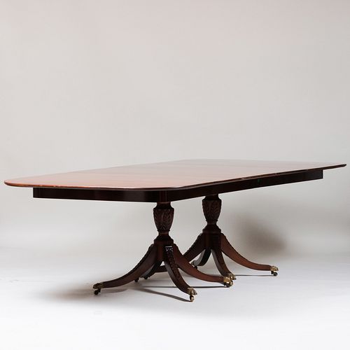 Federal Style Inlaid Mahogany Dining Table