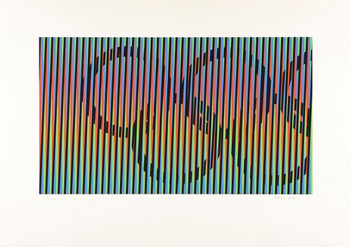 CARLOS CRUZ DÍEZ (Caracas, 1923-2019).
Untitled, 1992, from the Olympic Centennial Suite.
Silkscreen on Vélin d’Arches paper of 270 grams, issue 109/2