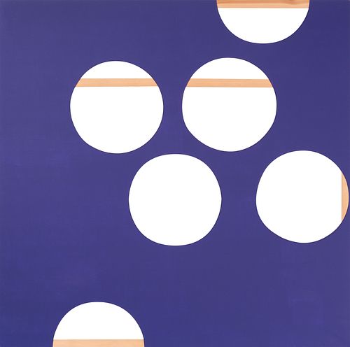 BERTA JAYO (Santander, 1971).
"Purple canvas with holes", 2003.
Mixed technique on canvas.