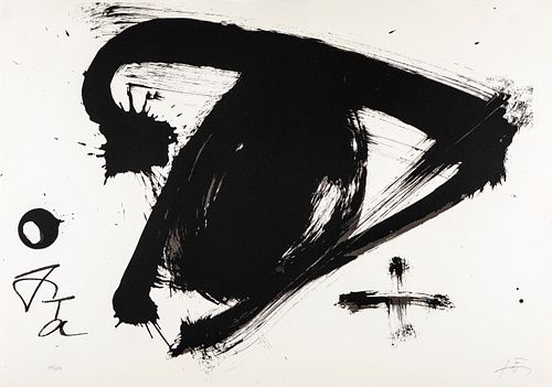 ANTONI TÀPIES PUIG (Barcelona, 1923 - 2012).
Untitled, from the Olympic Centennial Suite, 1992.
Lithograph on Vélin d’Arches paper of 270 grams, 109/2