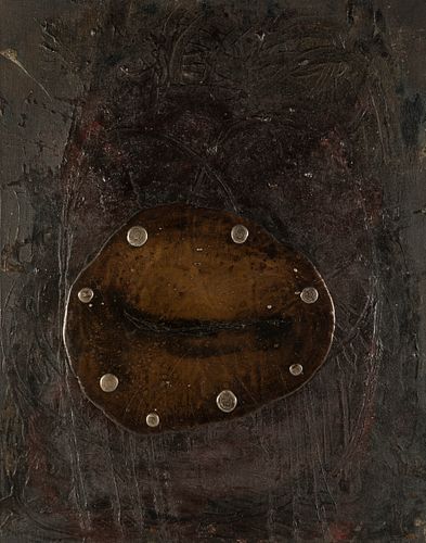 MODEST CUIXART I TÀPIES (Barcelona, 1925 - Palafrugell, Gerona, 2007).
"Untitled", 1957.
Mixed technique on canvas.
Signed and dated on the back.
