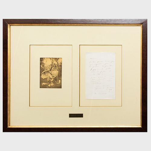 Camille Jean-Baptiste Corot (1796-1875): Autograph Letter