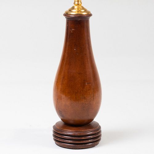Small Mahogany Table Lamp