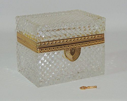 French Cut-Crystal Dresser Box