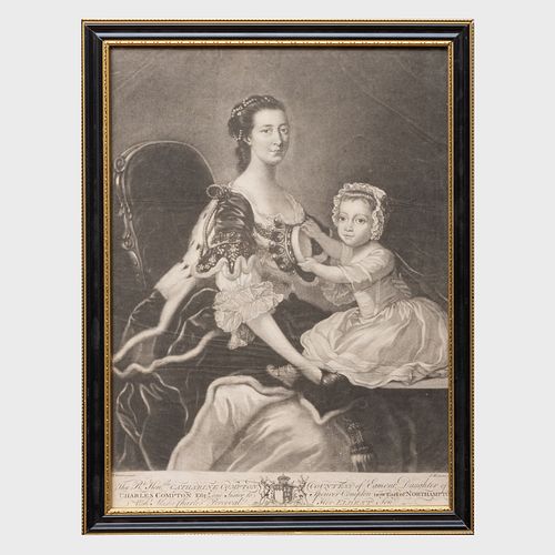 James McArdell (c. 1729-1765), After Thomas Hudson (1701-1779): Catharine Compton, Countess of Egmont 