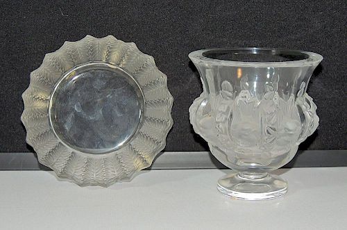Two Pieces of Lalique Glass