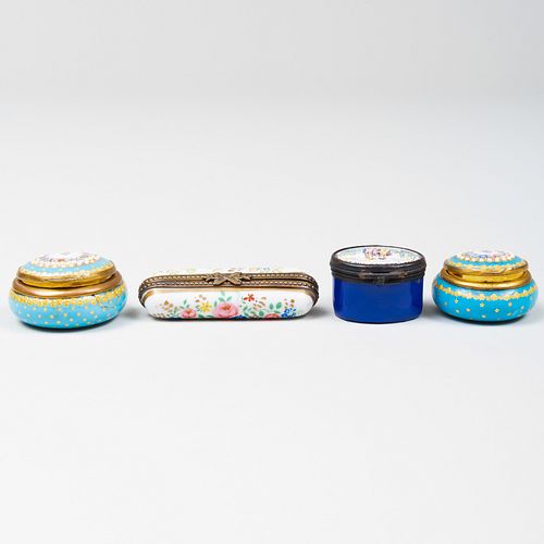 Group of Four Snuff Boxes