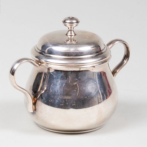 Christofle Silver Plate Sugar Bowl and Cover