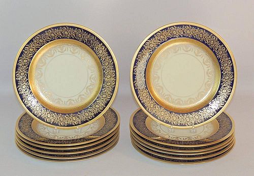 Twelve Pickard Royal Bavarian Plates