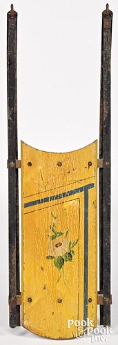 Small Victorian painted child's sled