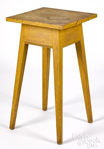 Painted pine splay leg stand, 19th c.