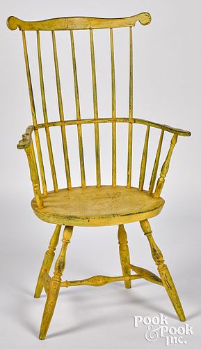 Fanback Windsor armchair, early 19th c.