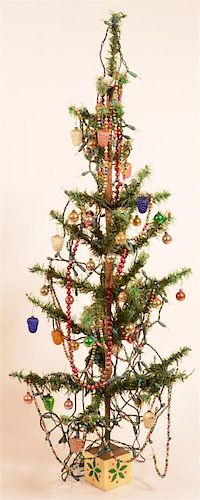 Vintage German Feather Christmas Tree.